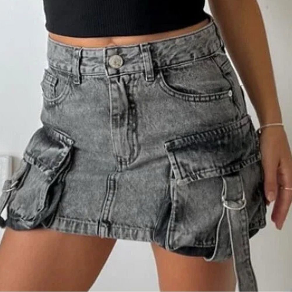 American Bazi Y2K Denim Skirt M